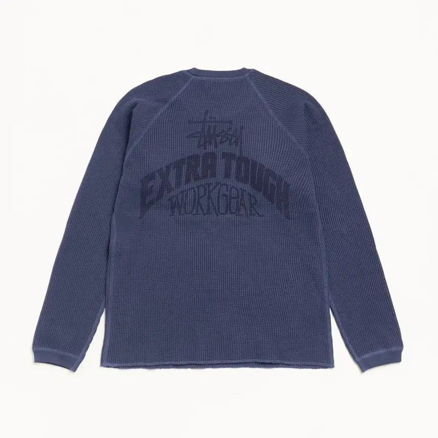 [BUNJANG] Stussy Extra Tuff Raglan Thermal Long Sleeve Shirt / [해외] 스투시 엑스트라 터프 래글런 써멀 롱슬리브 긴팔 26SS