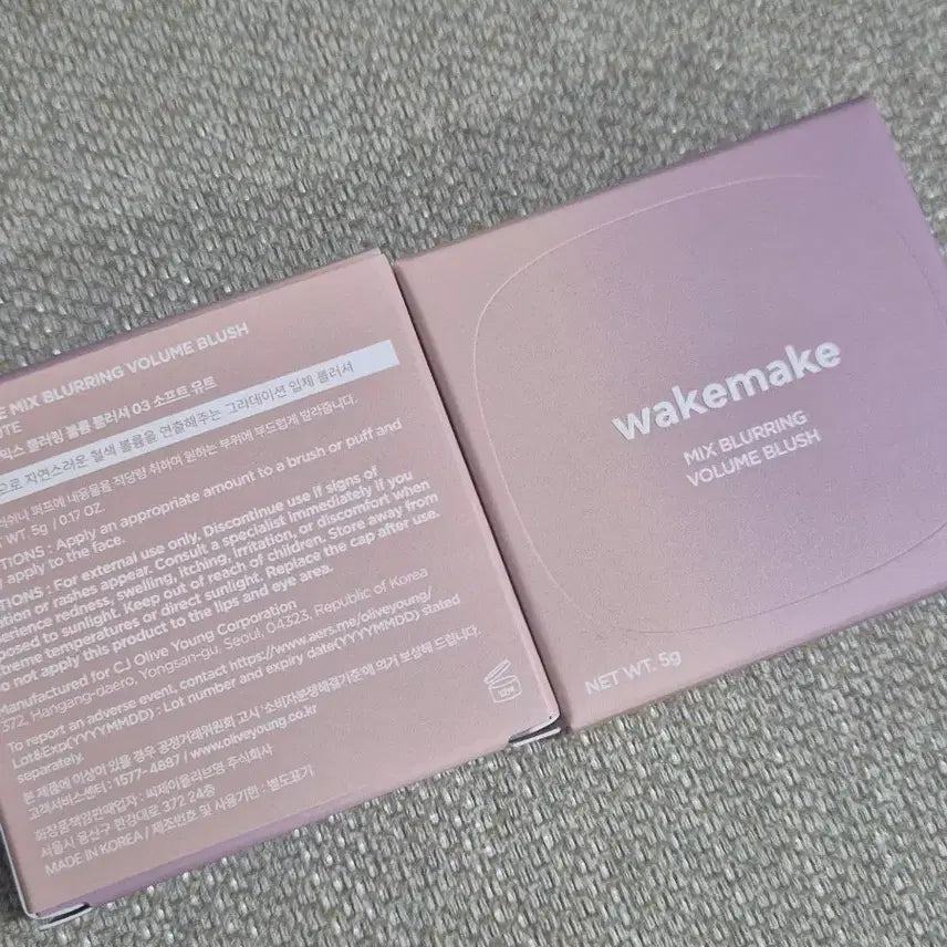 [BUNJANG] WAKE MAKE Soft Mute Mix Blurring Blusher / [단종템] 웨이크메이크 소프트뮤트 믹스블러링블러셔