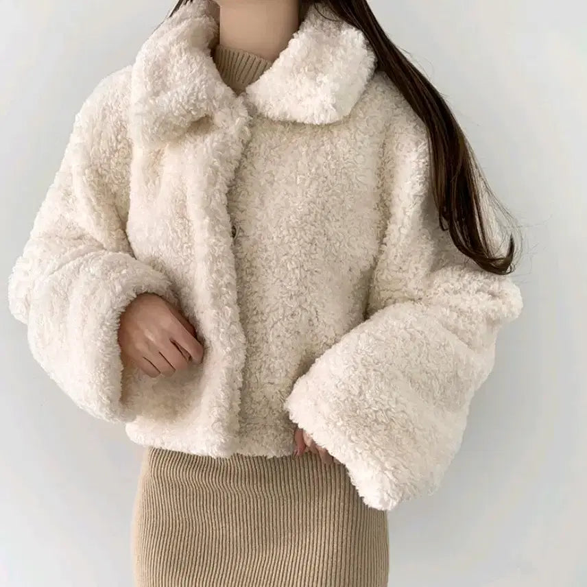[BUNJANG] Puff Fur Jacket / 뽀글이 퍼 자켓