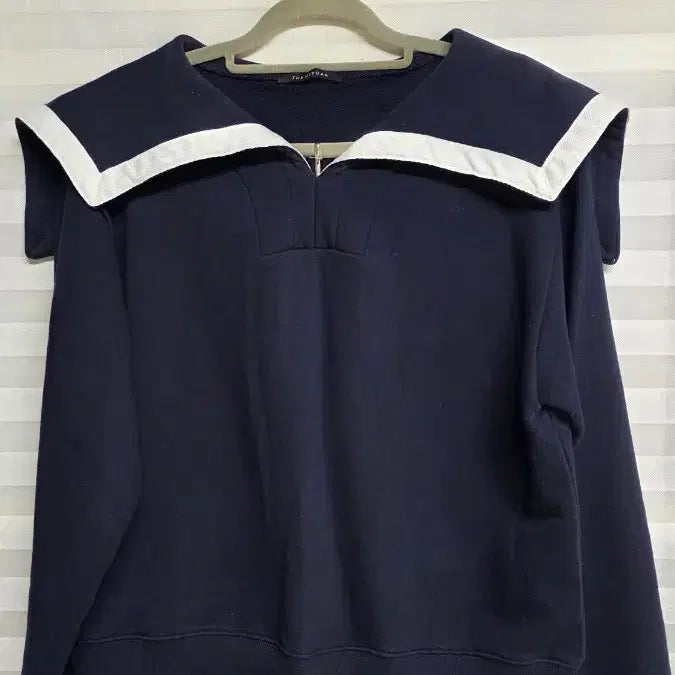 [BUNJANG] HITDAR Sailor Style Navy Training Set / 세라복 스타일 네이비 트레이닝복 세트