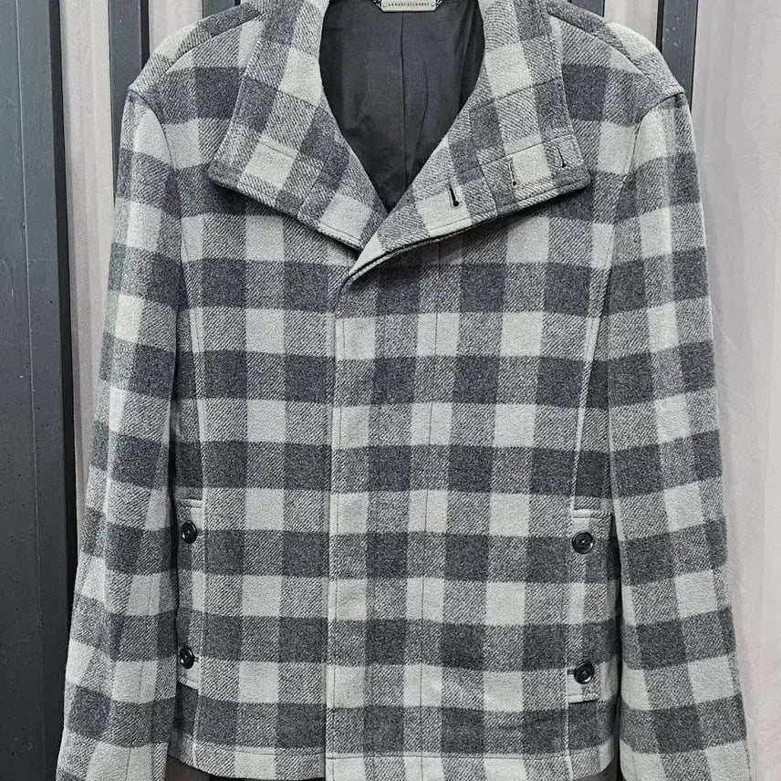 [BUNJANG] Armani Exchange Wool &amp; Viscose Blend Check Jacket L / 알마니 익스체인지 울&amp;비스코스 혼방 자켓 L