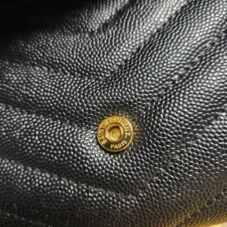 [BUNJANG] Yves Saint Laurent Long Wallet Snap Button / 입생로랑 장지갑(똑딱이)