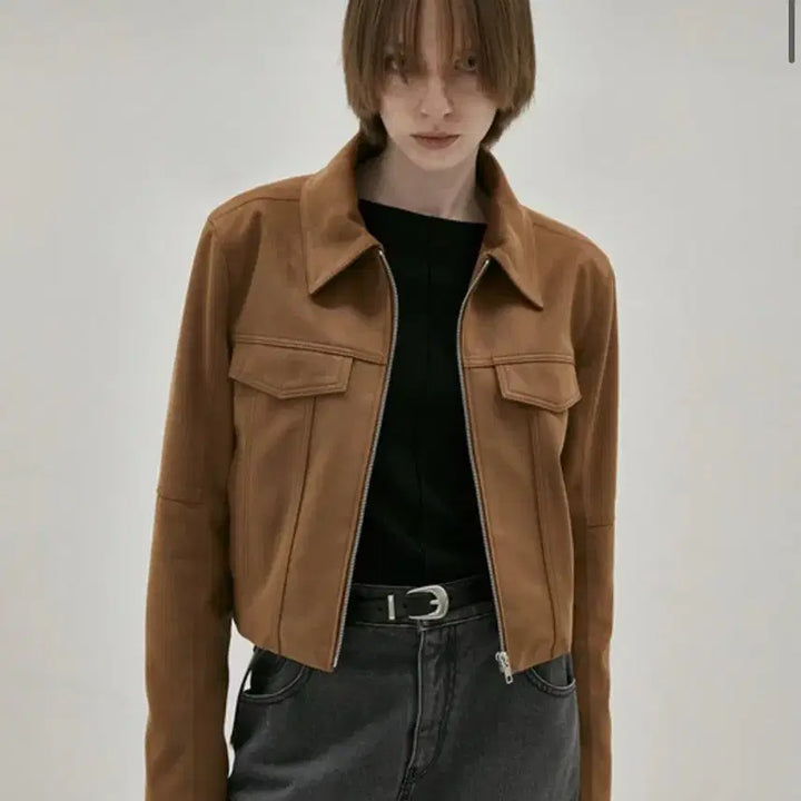[BUNJANG] In Silence Woman Vegan Suede Jacket / 인사일런스우먼 비건 스웨이드자켓