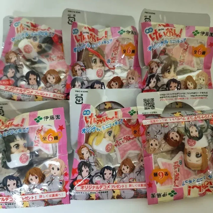 [BUNJANG] K-On! Tea Cup Keyring Bundle Set / [미개봉] 케이온 티컵 키링 6종 일괄 세트