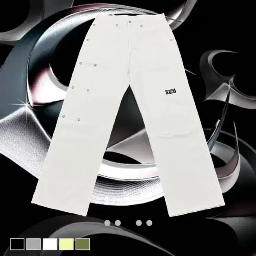 [BUNJANG] THUG CLUB Pants (2) - White - Size S / [떠그클럽 (THUG CLUB)] Thug pants