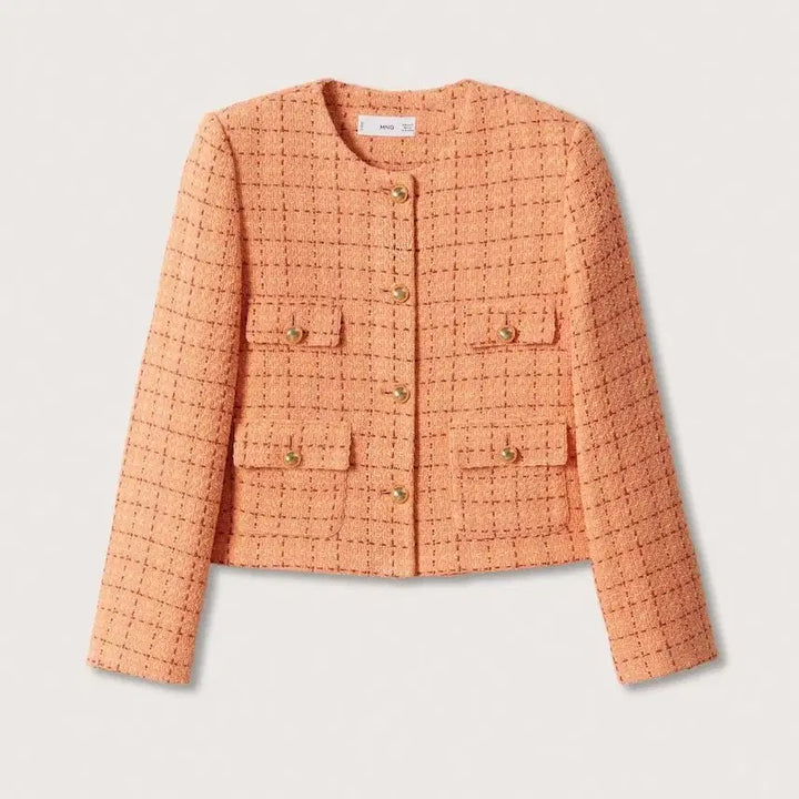 [BUNJANG] Mango Tweed Crop Jacket (S) / 망고 트위드 크롭 자켓 S사이즈