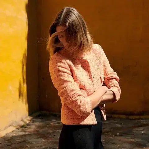 [BUNJANG] Mango Tweed Crop Jacket (S) / 망고 트위드 크롭 자켓 S사이즈