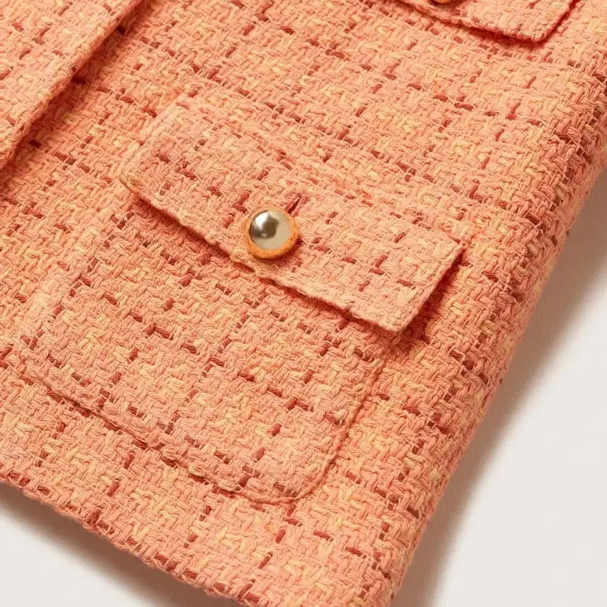 [BUNJANG] Mango Tweed Crop Jacket (S) / 망고 트위드 크롭 자켓 S사이즈