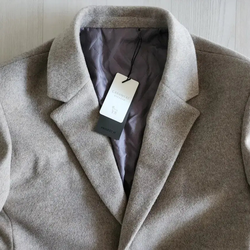 [BUNJANG] PROJECT M Cashmere Blend Coat Beige / 더인하(새상품)프로젝트M 캐시미어함유 코트100(매장정품)