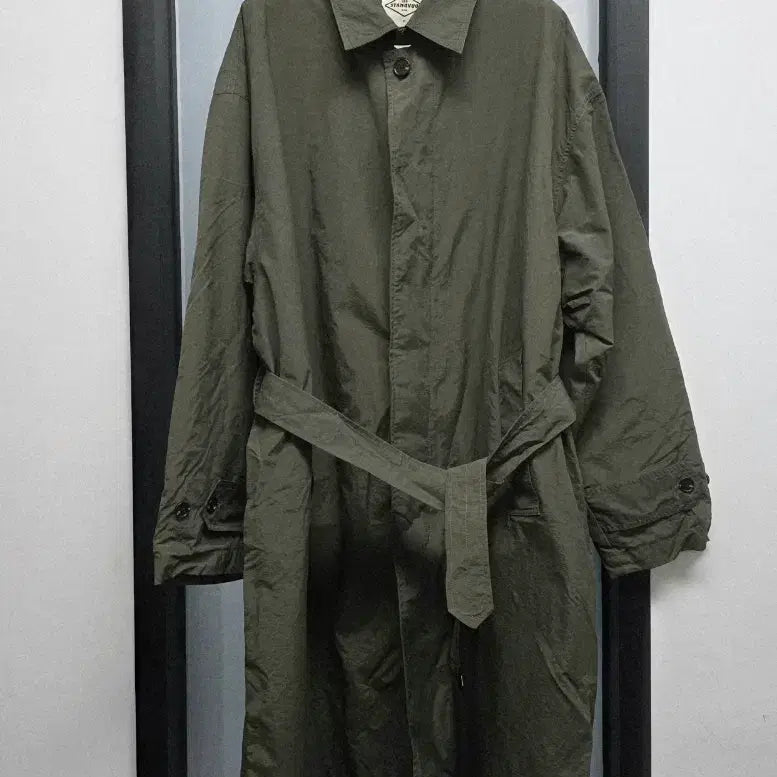 [BUNJANG] General Idea Loose Fit Long Trench Coat / 제네럴아이디어 우븐 루즈핏 롱트렌치코트