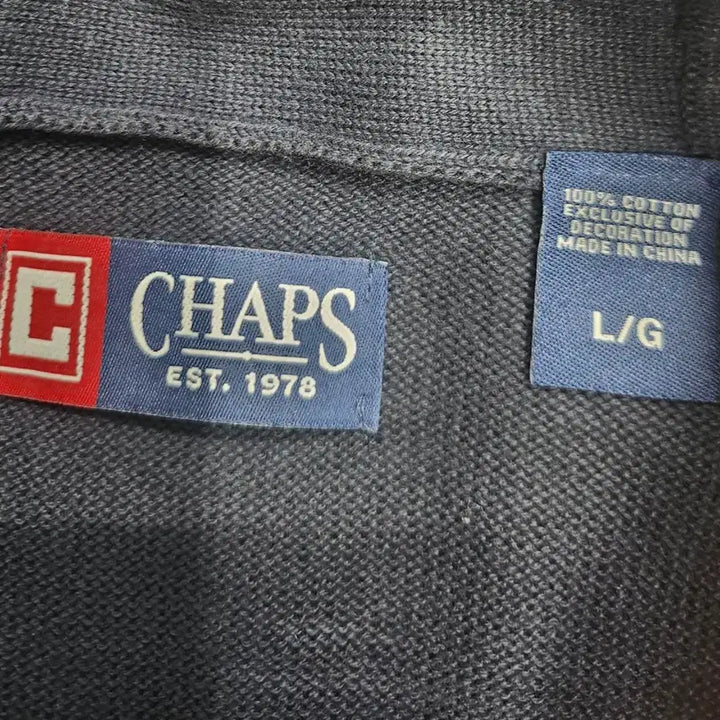 [BUNJANG] Chaps Ralph Lauren Navy Shawl Collar Cardigan / 챕스 랄프로렌 진네이비 숄카라 가디건 L