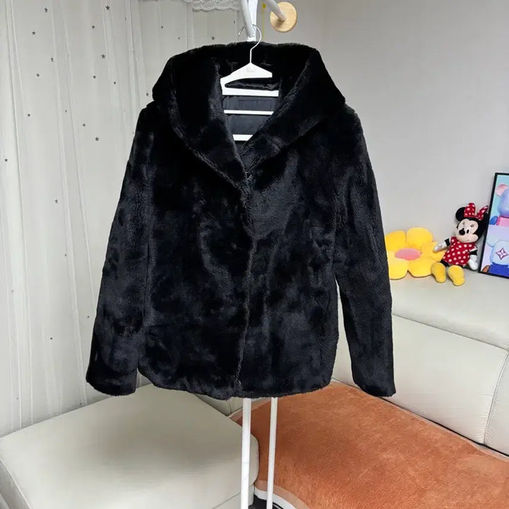 [BUNJANG] MINE Faux Fur Jacket / MINE 마인 퍼자켓