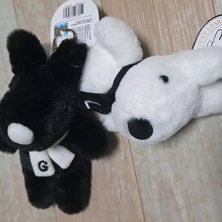 [BUNJANG] Gaspard et Lisa Doll Keyring Black/White / 일괄 만원) 가스파드 앤 리사 인형 키링 블랙/화이트