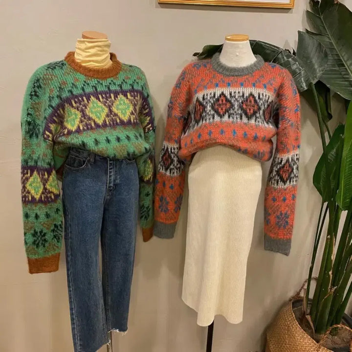 [BUNJANG] Antique J Retro Knitwear / [엔티크제이] 레트로 니트