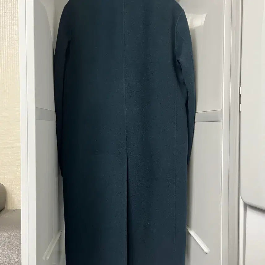 [BUNJANG] Time Homme Dark Green Cashmere Semi-Oversized Handmade Coat / 타임옴므 다크그린 캐시미어 세미오버핏 핸드메이드 코트 95사이즈