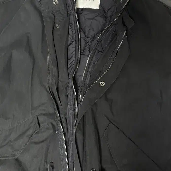 [BUNJANG] REMAIN Black Parka Padding / REMAIN 블랙 개파카 패딩 판매합니다.