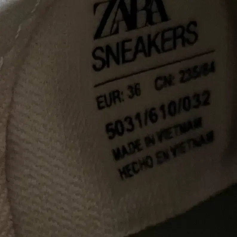 [BUNJANG] ZARA Sneakers / 235 ZARA 자라 스니커즈 운동화 정품
