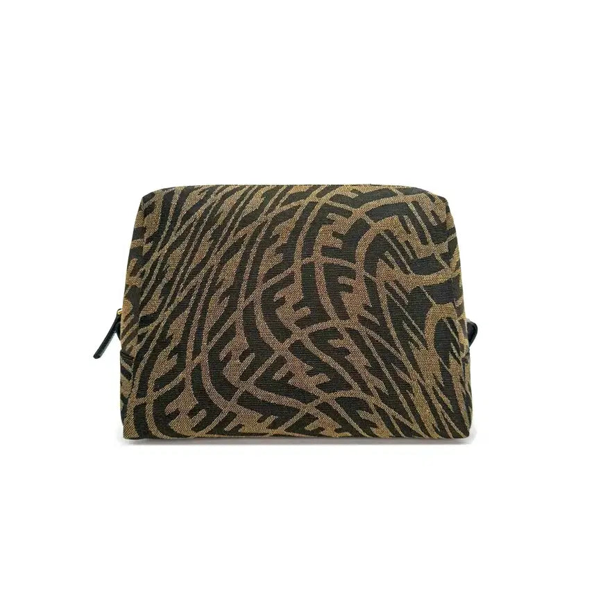 [BUNJANG] Fendi Cosmetic Pouch Medium Brown / [미듐] 펜디 8N0171 FF 코스메틱 파우치 DU0OX1WF