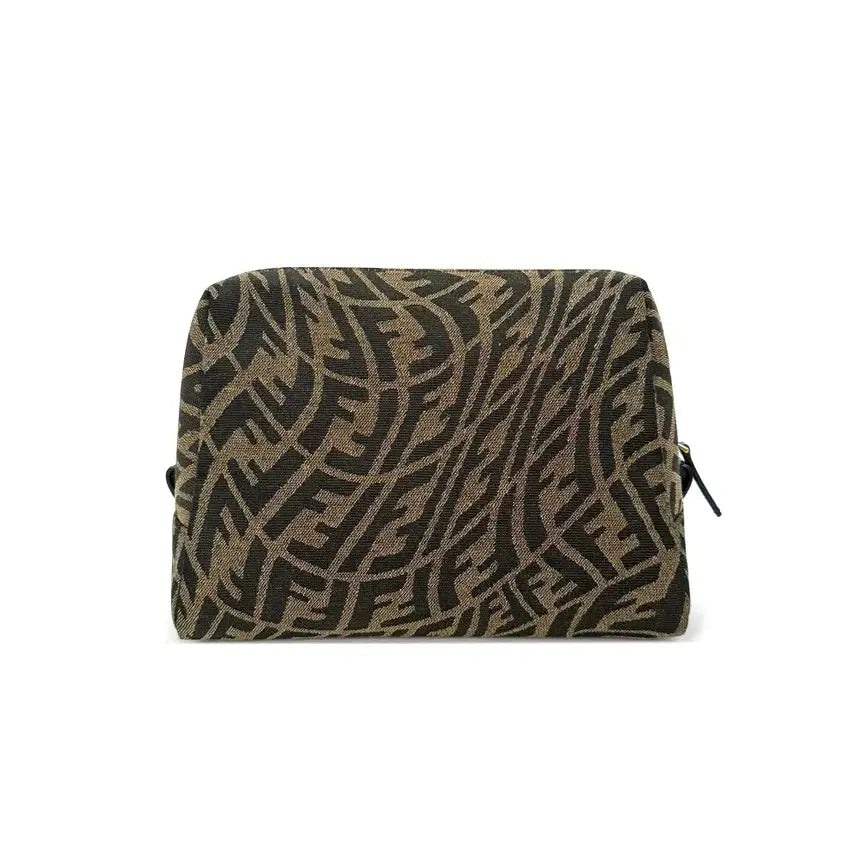 [BUNJANG] Fendi Cosmetic Pouch Medium Brown / [미듐] 펜디 8N0171 FF 코스메틱 파우치 DU0OX1WF