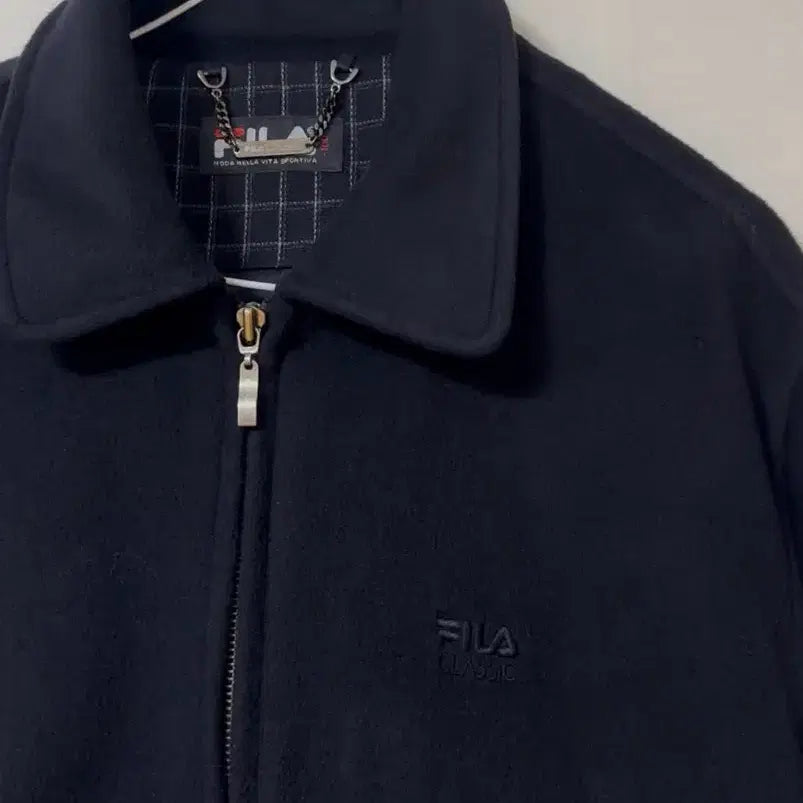 [BUNJANG] Fila Wool Coat / 울95% 휠라 코트 / 울코트 / 휠라 집업 / 휠라 울 자켓 /Fila