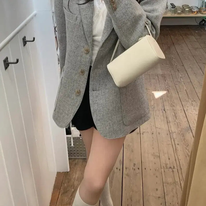[BUNJANG] Leeds Diana Wool Jacket (Size S) / Leeds 리즈 다이애나 울 100 자켓 S사이즈 (오늘까지 가격)