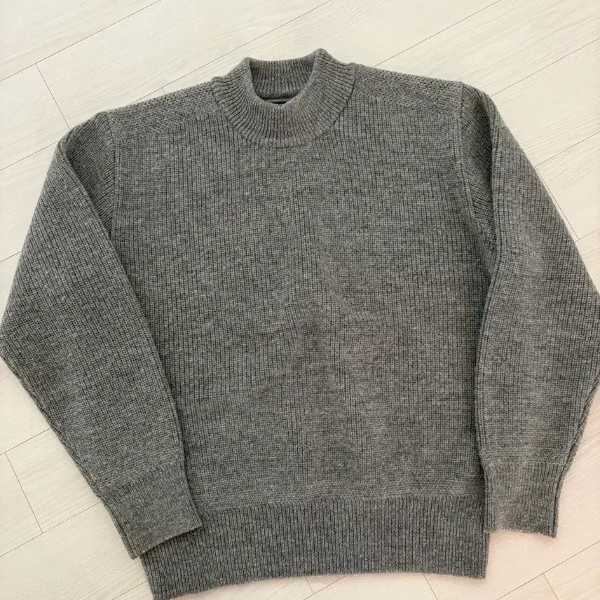 [SOLD OUT] 유니폼브릿지 피셔맨 크루넥 니트 그레이 L