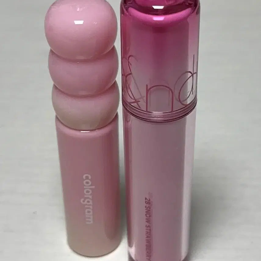 [BUNJANG] Colorgram & Rom&nd Cool Tone Lip Tint Set / [2개세트] 여쿨라 립 틴트 쿨톤 / 컬러그램 딸기둥절 롬앤 설화딸기