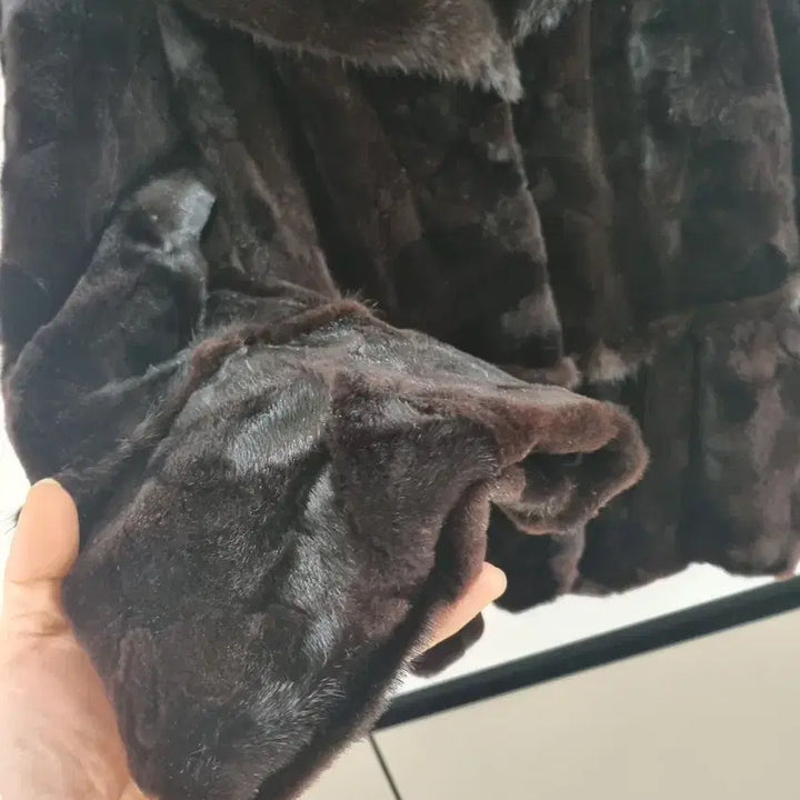 [BUNJANG] Ecole de Paris Dark Brown Mink Jacket / 에꼴드파리 다크 브라운 밍크 자켓