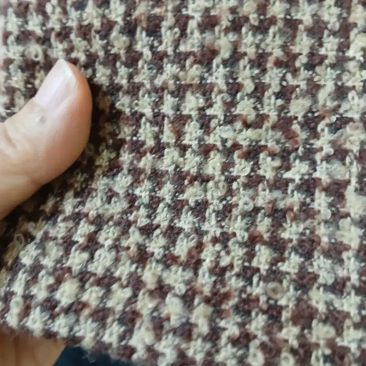 [BUNJANG] Houndstooth Brown Wool Jacket / 하운드투스 브라운 울 자켓.s