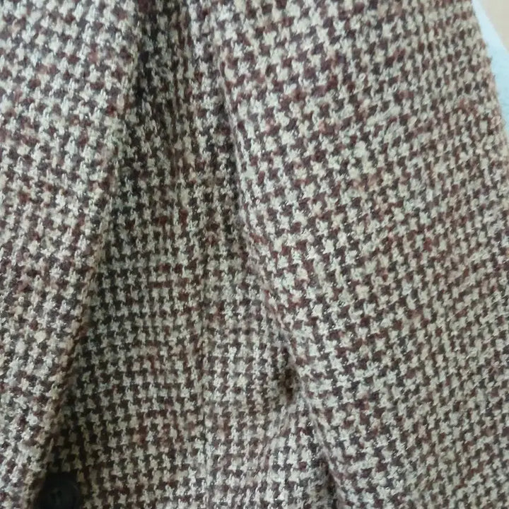 [BUNJANG] Houndstooth Brown Wool Jacket / 하운드투스 브라운 울 자켓.s
