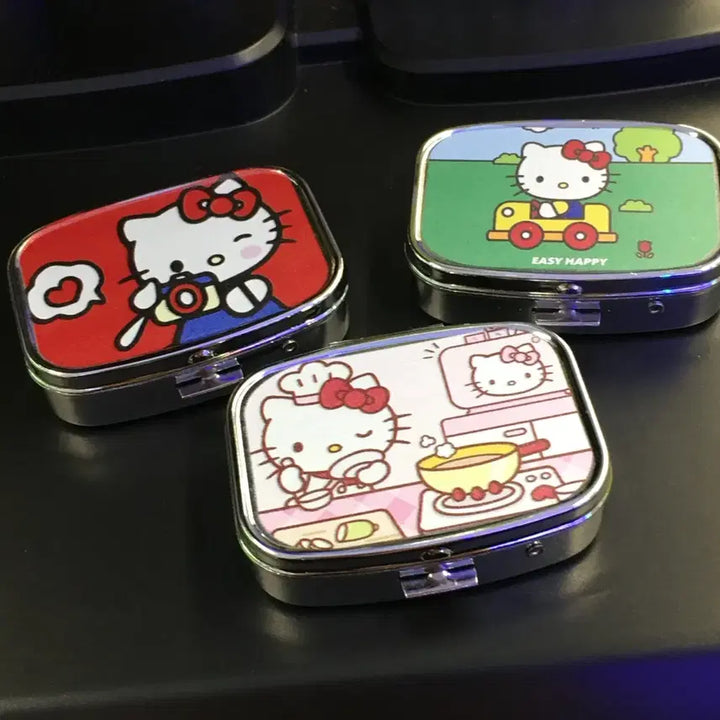 [BUNJANG] Sanrio Hello Kitty Accessory Case / 3종 헬로키티 악세사리함 틴케이스 산리오 약통 보관함 미니 주얼리