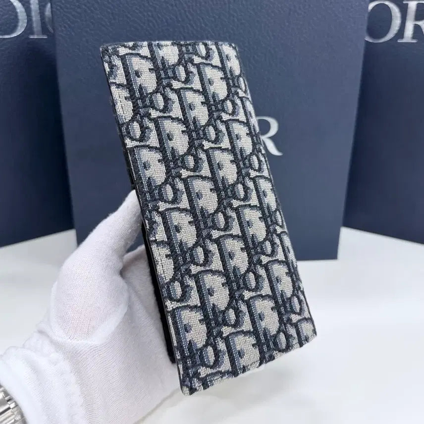 [BUNJANG] Dior Oblique Jacquard Long Wallet Beige / [미사용/선물가능] 26SS 디올 오블리크 자카드 장지갑 베이지