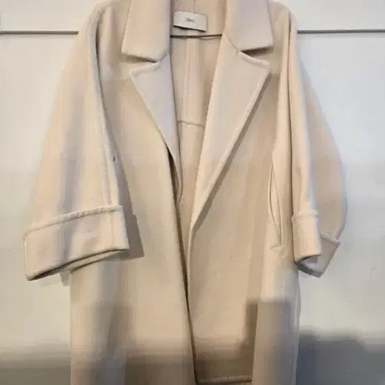 [BUNJANG] DEWL Ivory Half Coat / DEWL 듀엘 아이보리 하프 코트