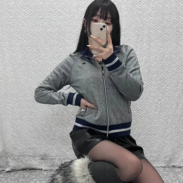 [SOLD OUT] 카파 올드스쿨 Y2K 트윙클 트랙탑 져지 집업 S C09437