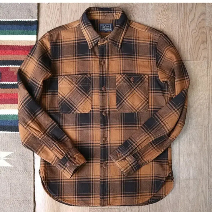 [BUNJANG] Studio D'Artisan Heavy Cotton Check Shirt / 일본판 Studio D'Artisan 스튜디오 다치산 탄탄한 헤비코튼