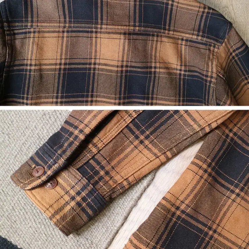 [BUNJANG] Studio D'Artisan Heavy Cotton Check Shirt / 일본판 Studio D'Artisan 스튜디오 다치산 탄탄한 헤비코튼