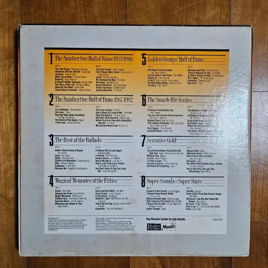 [BUNJANG] Various Artists LP Box Set / 수입 원반 LP 올드팝 팝송 8장 박스 세트