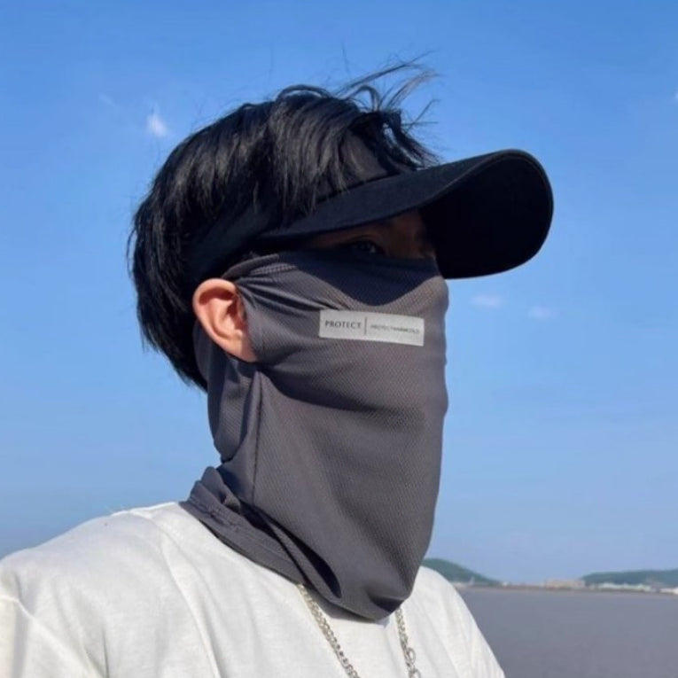 [BUNJANG] Unisex Cooling Mask and Arm Sleeves Set for Summer Driving and Sports / 남녀공용 쿨링 마스크  / 세트토시 여름 운전 운동 쿨토시 쿨마스크