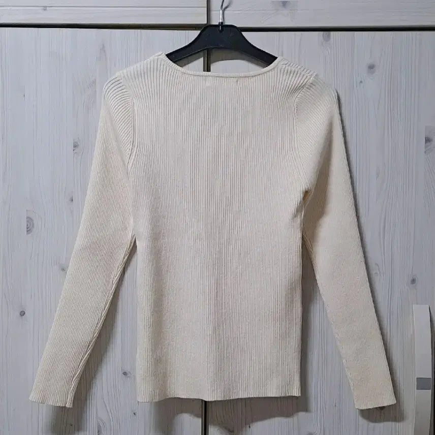 [BUNJANG] Unbranded Ivory Knit Sweater / 봄 니트(새옷) 55사이즈 하객룩 데이트룩
