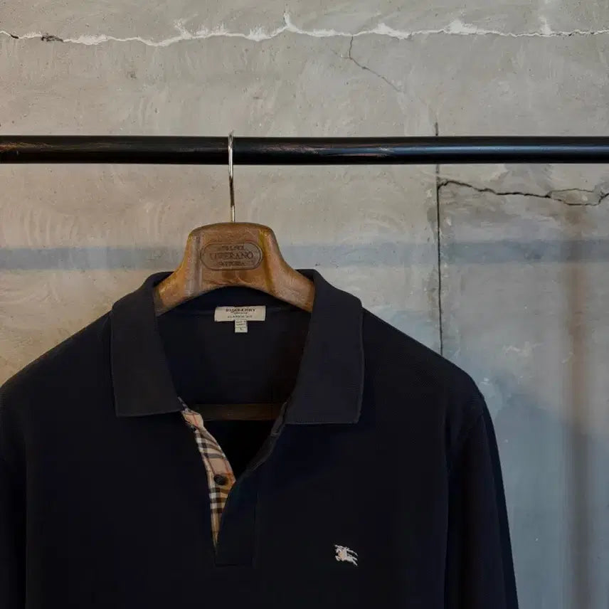 [BUNJANG] Burberry Long Sleeve PK T-Shirt (Men's) / 버버리 pk 긴팔티셔츠 남성100-105