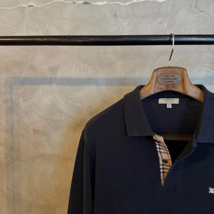 [BUNJANG] Burberry Long Sleeve PK T-Shirt (Men's) / 버버리 pk 긴팔티셔츠 남성100-105