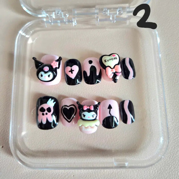 [BUNJANG] Handmade Character Nail Tips Set / 1번 이벤트) 5+1 핸드메이드 캐릭터 수제 네일팁 구경오세요