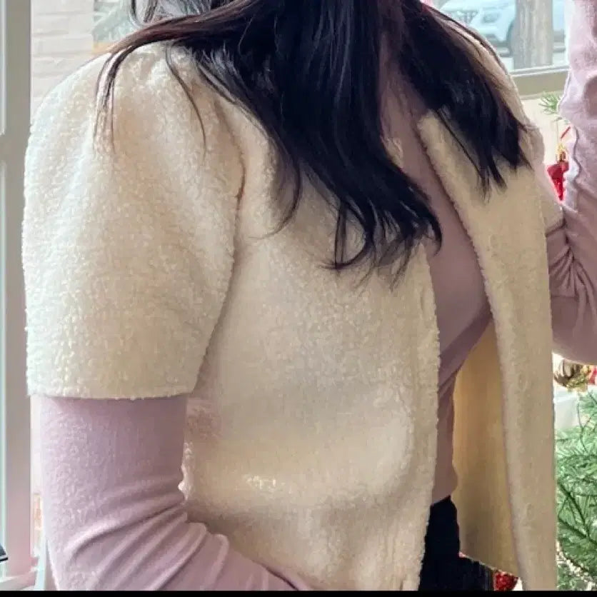 [BUNJANG] Unspecified Group Ivory Boucle Cardigan / 부클 가디건