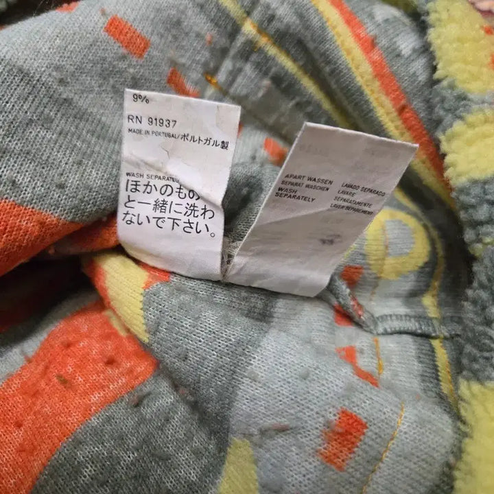 [BUNJANG] Oilily Unique Pattern Fleece Anorak Half Zip Up [M] / [Oilily] 오일릴리 유니크 패턴 아노락 후리스 하프 집업[M]