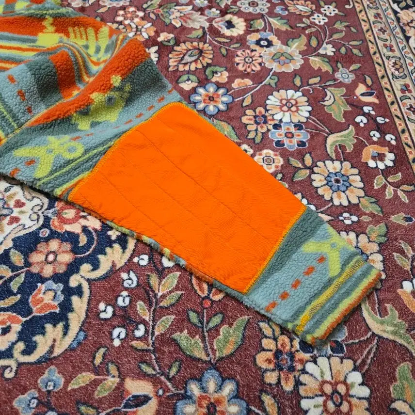 [BUNJANG] Oilily Unique Pattern Fleece Anorak Half Zip Up [M] / [Oilily] 오일릴리 유니크 패턴 아노락 후리스 하프 집업[M]