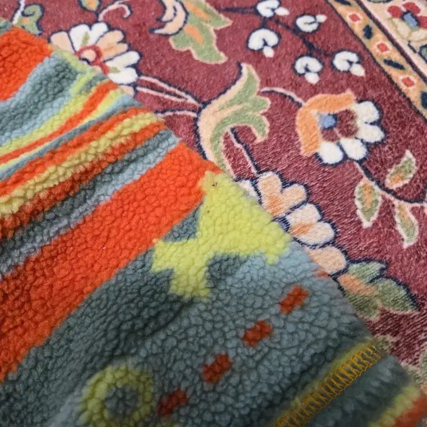 [BUNJANG] Oilily Unique Pattern Fleece Anorak Half Zip Up [M] / [Oilily] 오일릴리 유니크 패턴 아노락 후리스 하프 집업[M]