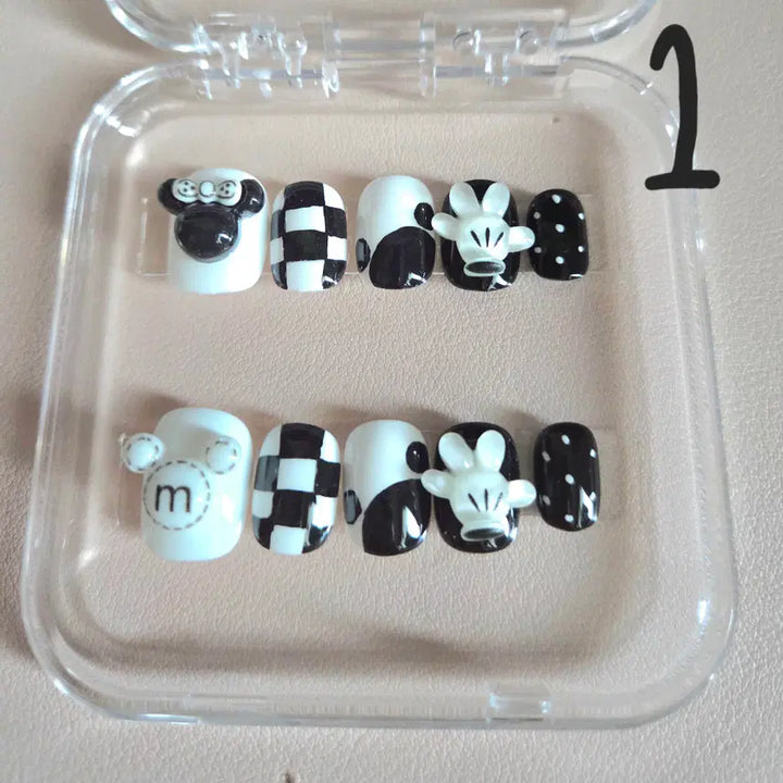 [BUNJANG] Handmade Character Nail Tips Set / 2번 핸드메이드 캐릭터 수제 네일팁 구경오세요