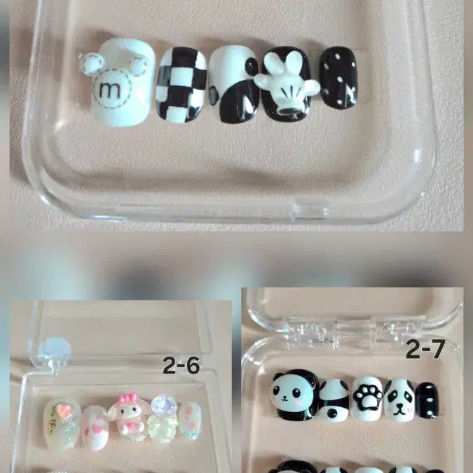 [BUNJANG] Handmade Character Nail Tips Set / 2번 핸드메이드 캐릭터 수제 네일팁 구경오세요