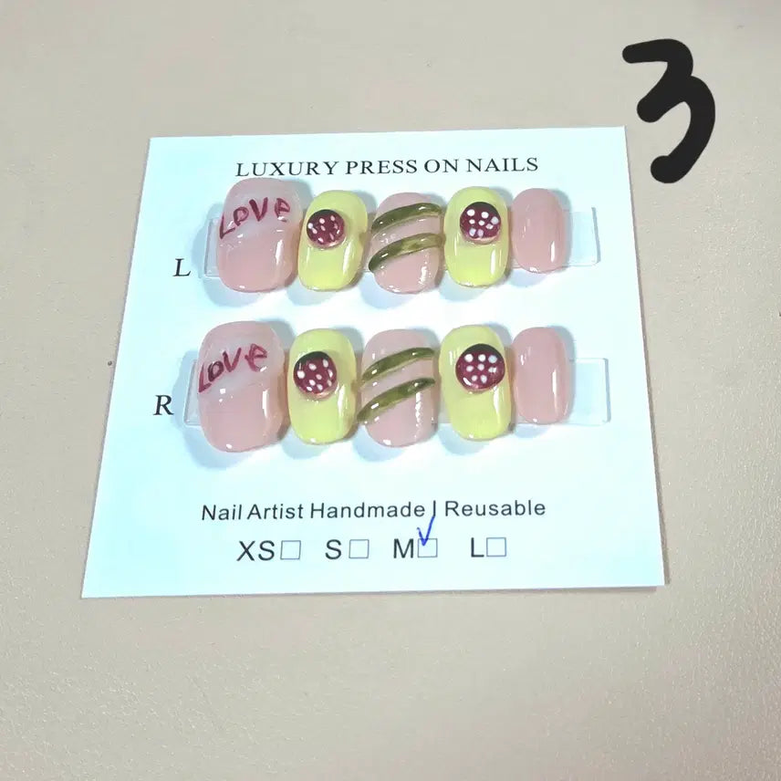 [BUNJANG] Handmade Character Nail Tips Set / 3번 핸드메이드 캐릭터 수제 네일팁 구경오세요