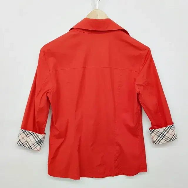 [BUNJANG] Burberry London Shirt Red M / BURBERRY 버버리 런던 스판 셔츠 레드